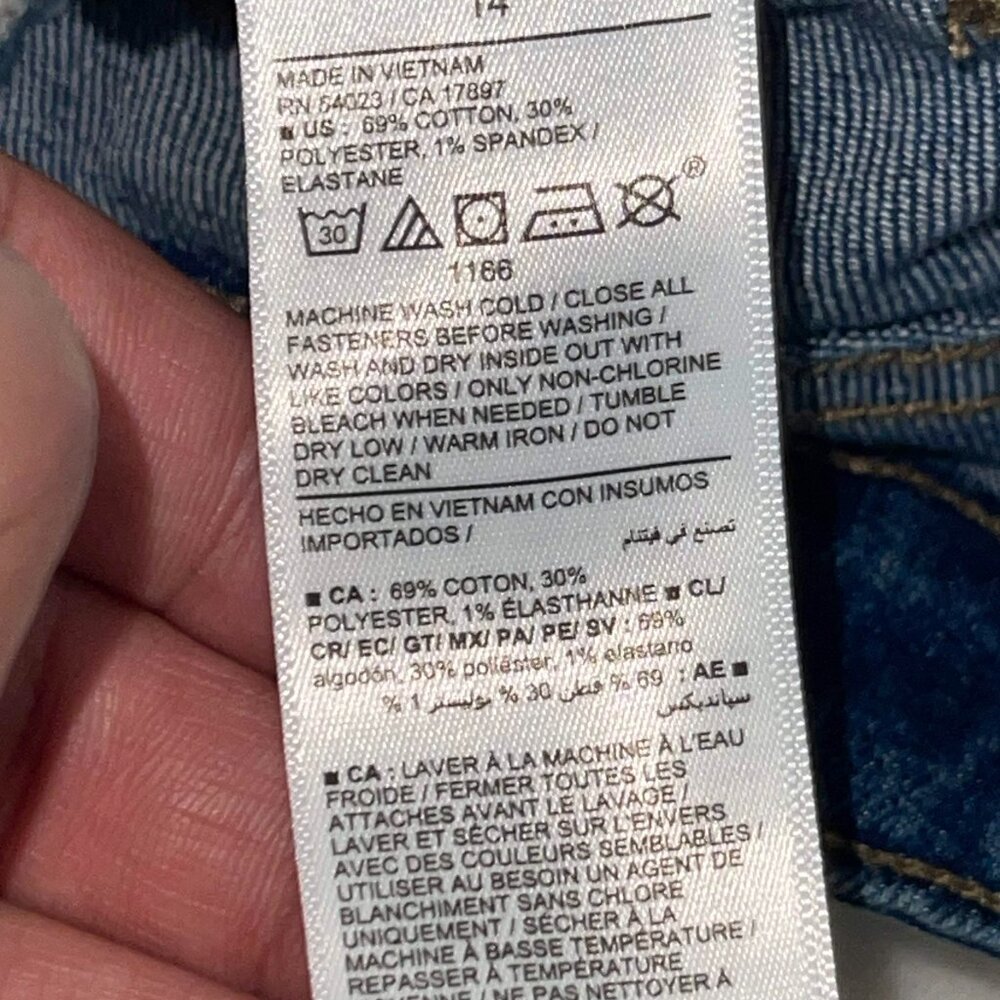 Old Navy Jeans Women 34x30 Size 14 Blue Denim High Rise WOW Wide Leg Pockets - Picture 9 of 9